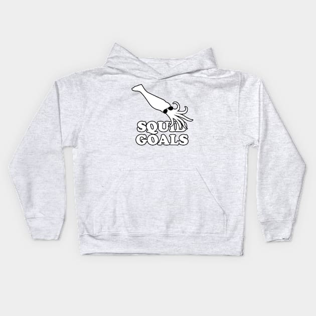 Squid Goals Kids Hoodie by dumbshirts